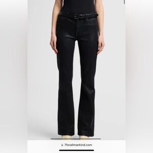 7 For All Mankind - Tailorless Black Coated Jeans